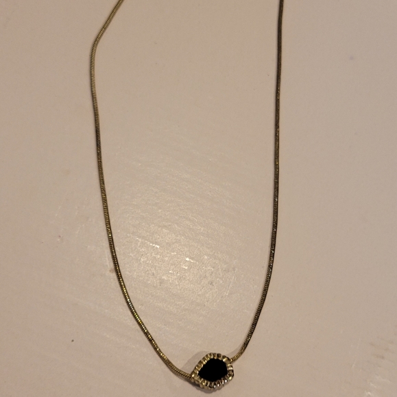 * READ * Rare Kendra Scott Cobalt Iridescent Necklace 14K Gold Plated over Brass - Picture 13 of 16